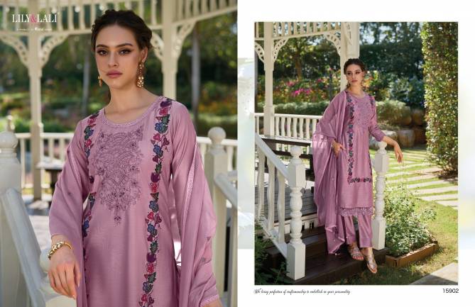 Safina By Lily And Lali 15901 To 15906 Silk Embroidery Readymade Suits Wholesale Online